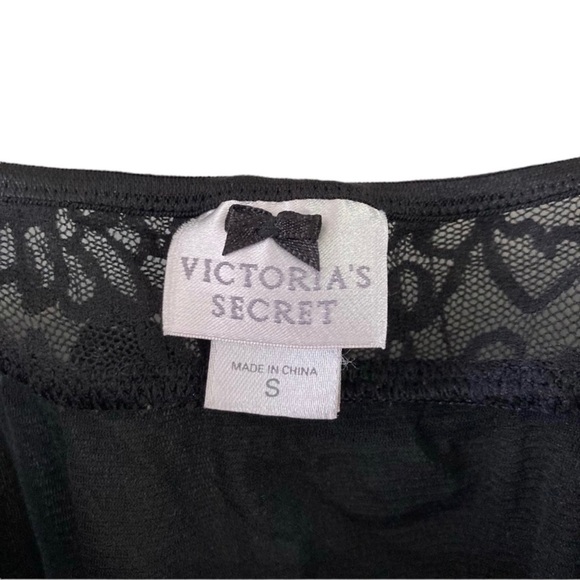 Victoria’s Secret Chemise Lace Lingerie Slip Dress Black Lace Size S Nightgown - Picture 5 of 9